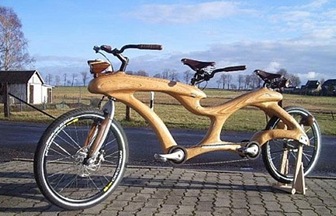 sepede go green - 4 - Wooden Bicycle