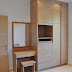 Horizontal Oak Built-in Wardrobe for Master Bedroom