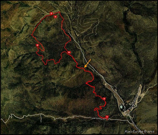 MAP-Lovell Canyon Trail
