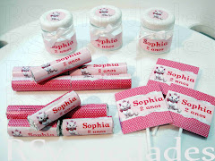 1- Balinha
    : R$1,20 unid (min. 40 unids).
    : Cento: R$110,00.
    : Pedidos em múltiplos de 20 (40, 60, 80, 100, etc.).
    : Utilizamos a balinha Mini-mentos 5 unids.
    
    2- Chocolate Baton
    :R$1,50 unid (min. 40 unids)
    :Pedidos em múltiplos de 20 (40, 60, 80, 100, etc.)
    :Cento: R$135,00
    :Sabores - chocolate branco ou preto (min. de 20 unids para cada sabor).
    :Personalização feita através de etiqueta personalizada e não por impressão na embalagem.
    O produto fica preservado.
    
    3- Pirulito com cartão de agradecimento
    : R$ 0,80 unid (min. 50 unids).
    : Cento=R$70,00.
    : O Cartão é somente na parte da frente, ele não dá a volta no pirulito.
     
    4- Potinho personalizado
    :R$ 2,90 unid / cento: R$280,00
    :min. 40 unids 
    :Medidas= 5x4,5cm
    :Capacidade= 40ml
    :Os potinhos são vendidos vazios.
    :Ideal para colocar brigadeiro, geléia, mel, mini-confeti de chocolate ou balinha de coração.