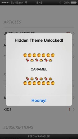 Unread new theme caramel