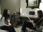 As you can see in the mirror, Linda snapped photos and offered lots of moral support! It was so fun to have them both there with me.