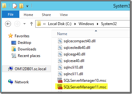 Thoughts on Azure, OMS & SCOM: Quick Trick: Where Is SQL Server  Configuration Manager After Updating To WS2012 R2?