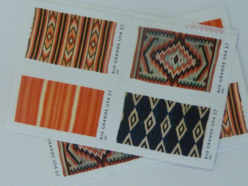 Don't forget you can incorporate pattern in your postage too! Here were some options from Champion Stamp.