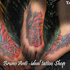 skull - Foot Tattoos Designs