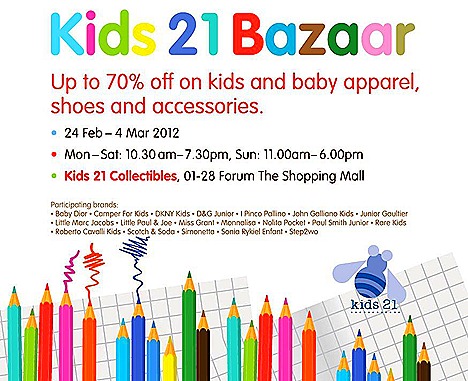 Club 21 kids Bazaar Clothes shoes accessories Baby Dior, D&G Junior, DKNY Kids,Little Marc Jacobs, Junior Gaultier Galliano Kid