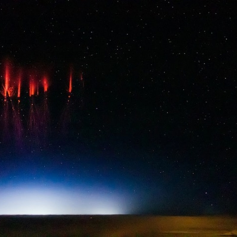 Relâmpagos vermelhos, um belo fenômeno da natureza em raras fotografias
