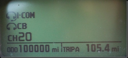 the 100,000 mile mark; 2002 Honda Goldwing; Browning, MT