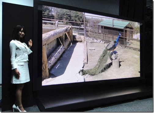 TV de 145 polegadas - 4320p - Panasonic