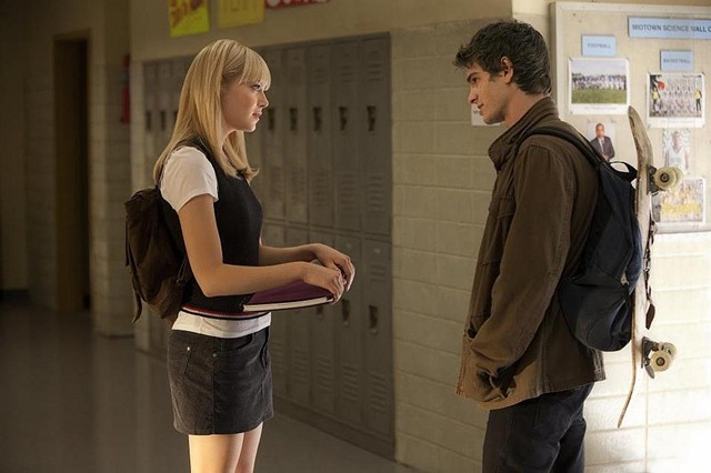 Peter Parker és Gwen Stacy a suliban