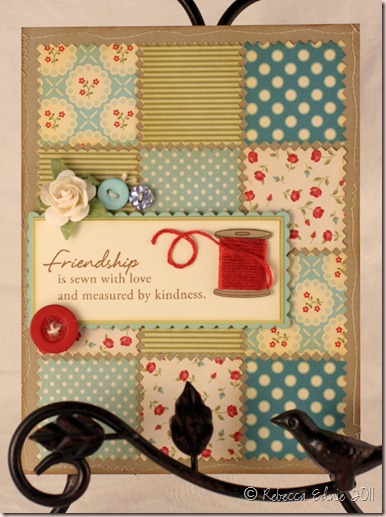 quilted friendship card