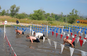 Eric was able to knock off a couple competitors in the final Mud Pit.