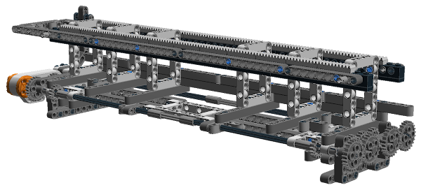 LEGO Mindstorms NXT X-Y Plotter: X-axis