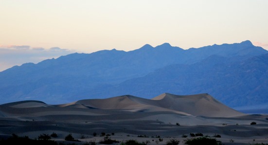 Mesquite Dunes at sunset