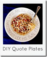 quote plate with spaghetti