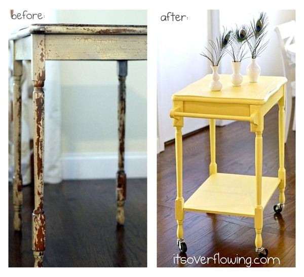 table into kitchen cart