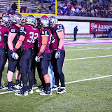 The Griz huddle up before the game.