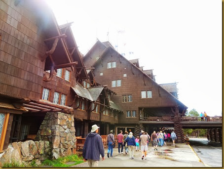 The Old Faithful Inn completed in 1904 at Yellowstone
