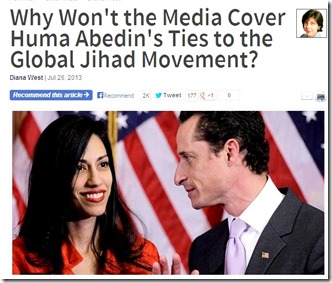 Huma, Weiner & Diana West byline Huma, Weiner & Diana West byline