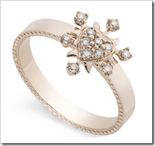 Anel Coração em Chamas de ouro rosé 18K com diamantes Anel Coração em Chamas de ouro rosé 18K com diamantes
