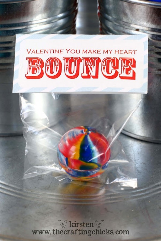 Free Bouncy Ball Valentine Printable by The Crafting Chicks