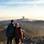 Bromo erupts viewed from Semeru