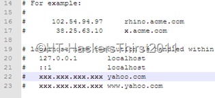 modified hosts modified hosts