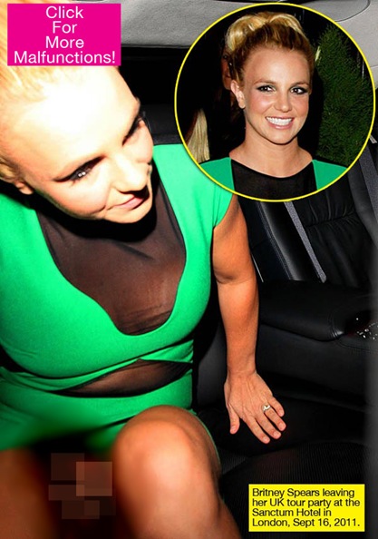 Britney Spears muestra calzón otra vez