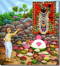 Worshiping Krishna