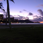 It took me about 5 minutes to jog to the beach, and the sun had already come up quite a bit.