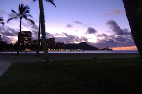 It took me about 5 minutes to jog to the beach, and the sun had already come up quite a bit.