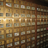 Mailboxes where artists pick up their fan mail in the Grand Ole Opry in Nashville TN 09032011a