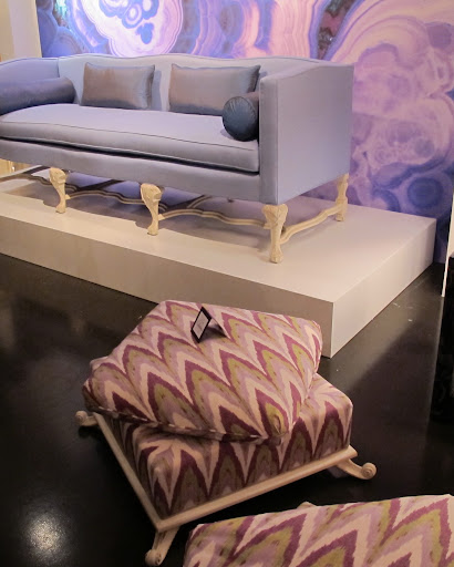 Eggplant and violet are kept earthy with a hint of green.