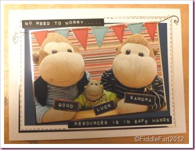 Monkey Good Luck Card Monkey Good Luck Card