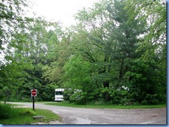 4503 Bass Lake Provincial Park - our motorhome in camp site #48 and Don & Shirley's in #5