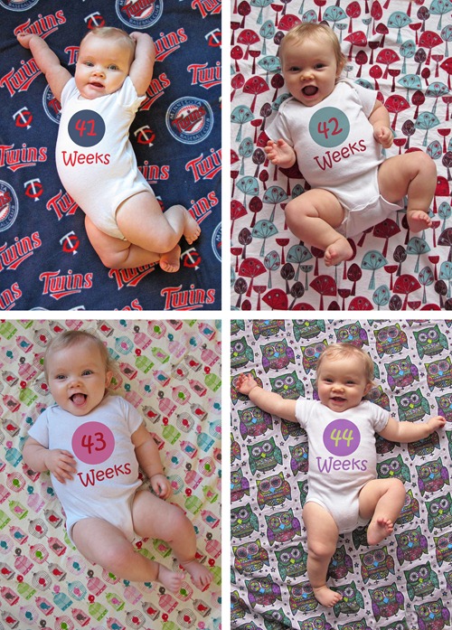 Nora Weeks 41 thru 44 collage