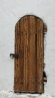 Porta de madeira de cactos - Toconao