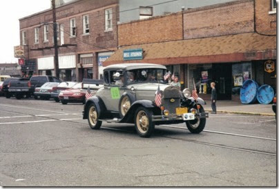 11 1930 Ford Model A Coupe in the Rainier Days in the Park Parade on July 8, 2000