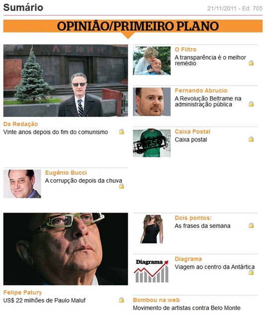 download revista época edição 705 de 21.11.11 - sumário