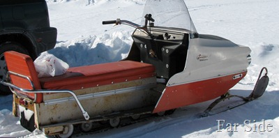 Old Larson snowmobile