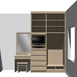 3d Design for Built-in Wardrobe for Master Bedroom