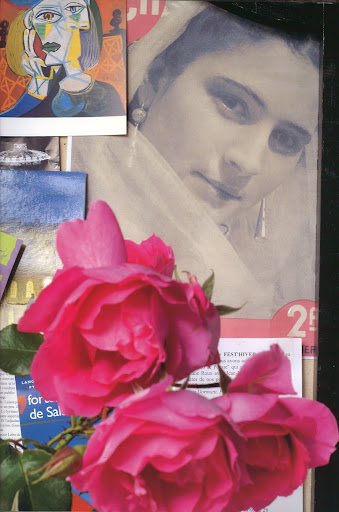 Author Vicki Archer's inspiration board.