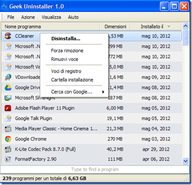 Geek Uninstaller