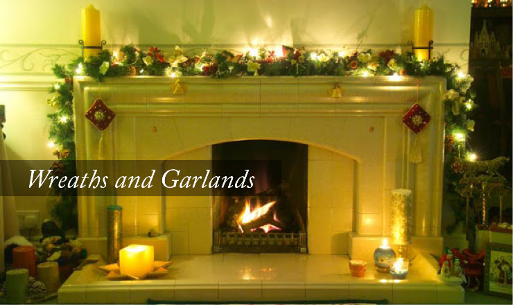 Christmas Wreaths and Garlands | http://www.pinesandneedles.com/products/garlands-and-flowers/