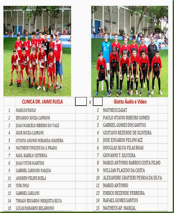 Jogo Sub 15