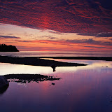 Sunrise on the Gooseberry River and Lake Superior / Gooseberry State Park / Minnesota