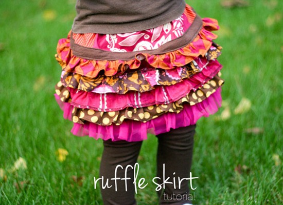 ruffle skirt tutorial