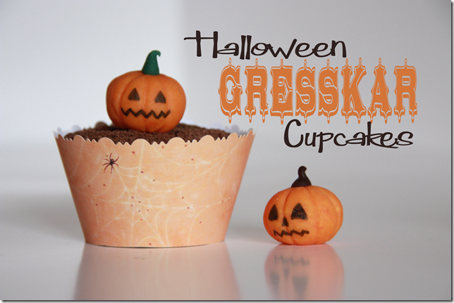 halloween gresskar cupcakes