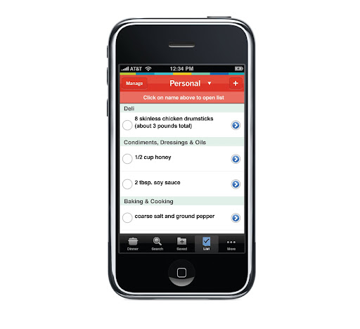 Create shopping lists