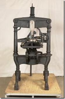 Albion hand printing press, 1850 Expresd